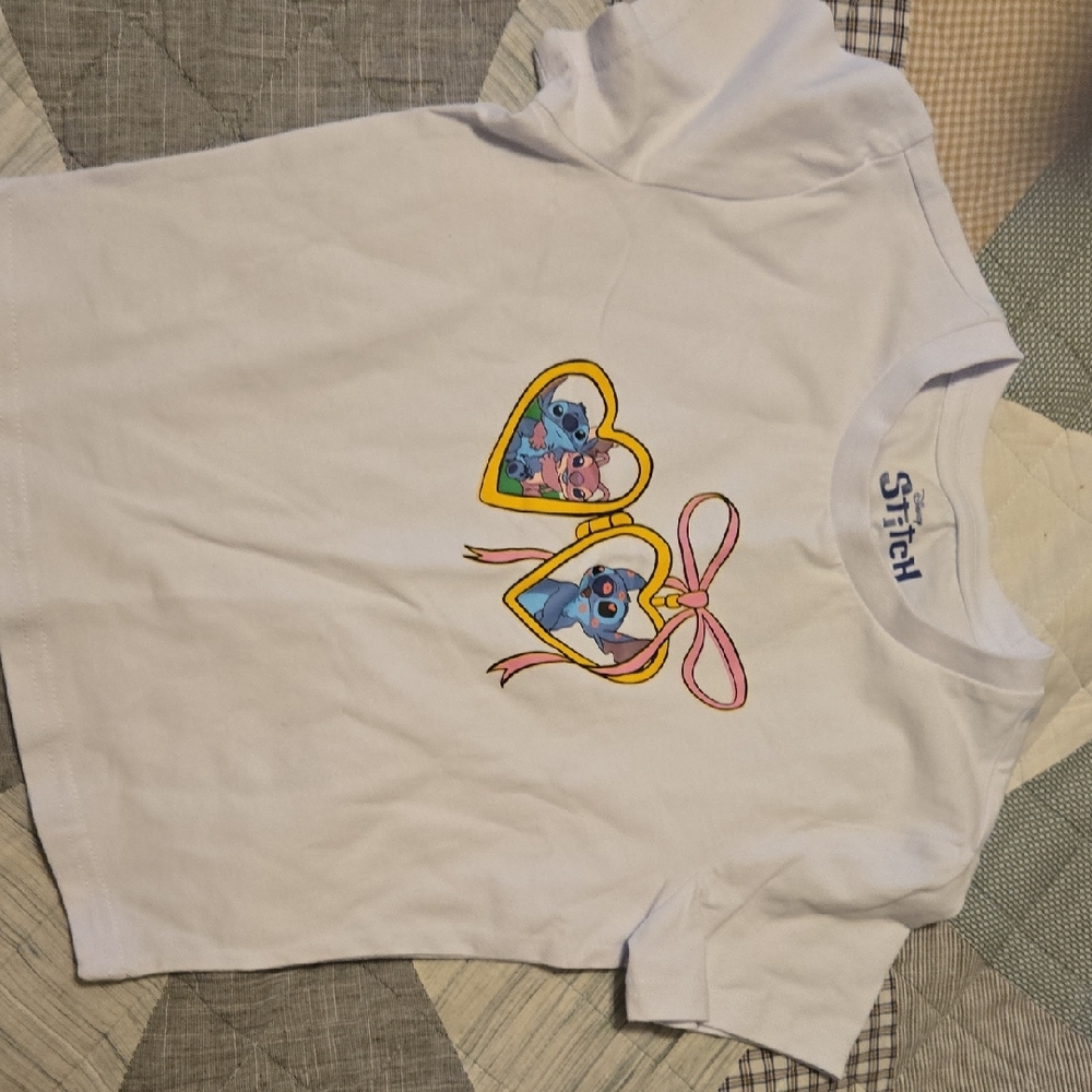 Kids White T-Shirt with Heart Design